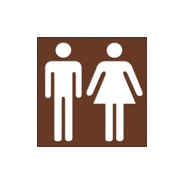 Accuform 3 in W x 3 in H, Engraved Plastic PSG311BR - main